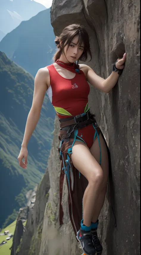 beautiful girl climbing,rock climbing,adventurous spirit,athletic