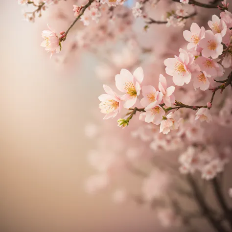 Peach Blossom Branch with Sky - Vertical by Rich Nicoloff