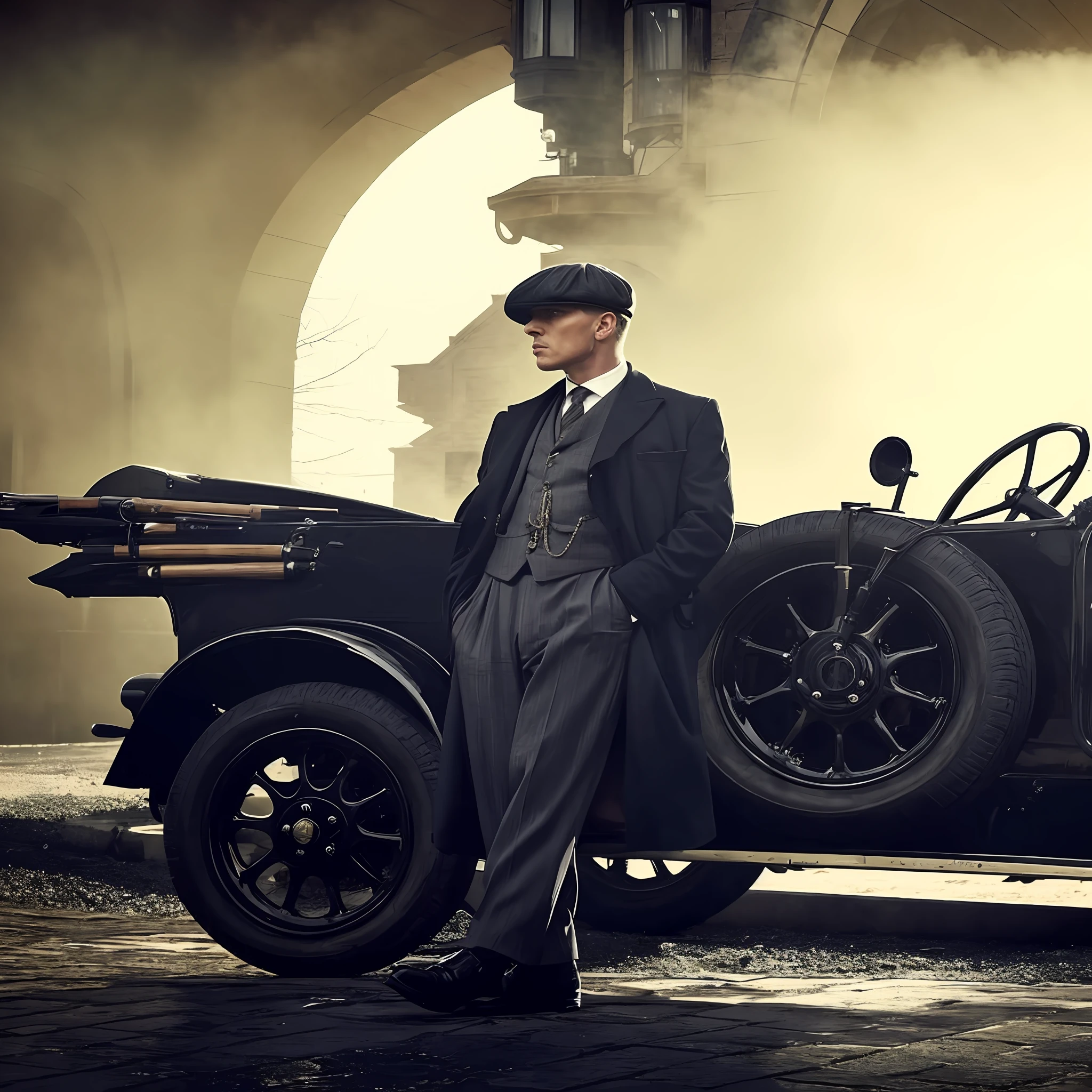 Mafia style peaky blinders