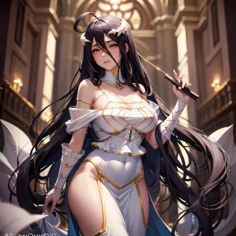 Albedo, the Overseer of the Floor Guardians in the anime and light novel series "Overlord," is a character of captivating beauty...