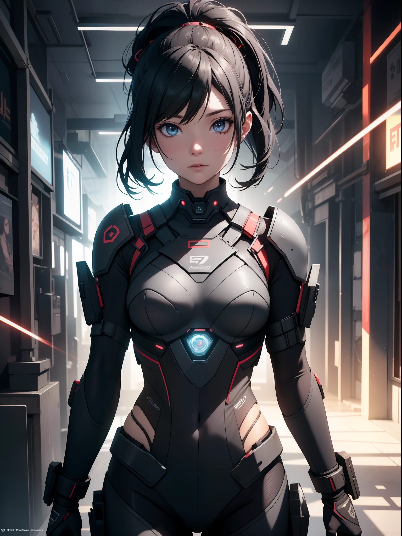 （CharacterDesignSheet，Same character，identical outfits，frontage，Lateral face，on  back），ultra-realistic realism，((best qualtiy)), ((tmasterpiece)), (the detail:1.4), A beautiful cyberpunk female image,hdr（HighDynamicRange）,full bodyesbian，Ray traching,NVIDIA RTX,Hyper-Resolution,Unreal 5,Subsurface scattering、PBR Texture、post-proces、Anisotropy Filtering、depth of fields、maximum definition and sharpness、Many-Layer Textures、Albedo e mapas Speculares、Surface coloring、Accurate simulation of light-material interactions、perfectly proportions、rendering by octane、Two-colored light、largeaperture、Low ISO、White balance、the rule of thirds、8K raw data、