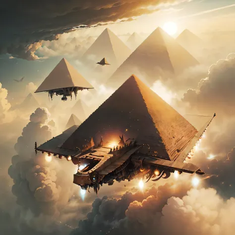 OldEgyptAI,
flying pyramids