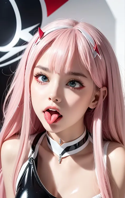1girl, (sticking out her tongue out), (tongue), ultra high res, photorealistic, best quality, 8k resolution, masterpiece, cat ears, ((choker, latex, tight swimsuit)), tank top, ((close up face view)), (ahegao), kneeling, oh face, Open your mouth wide, Stic...