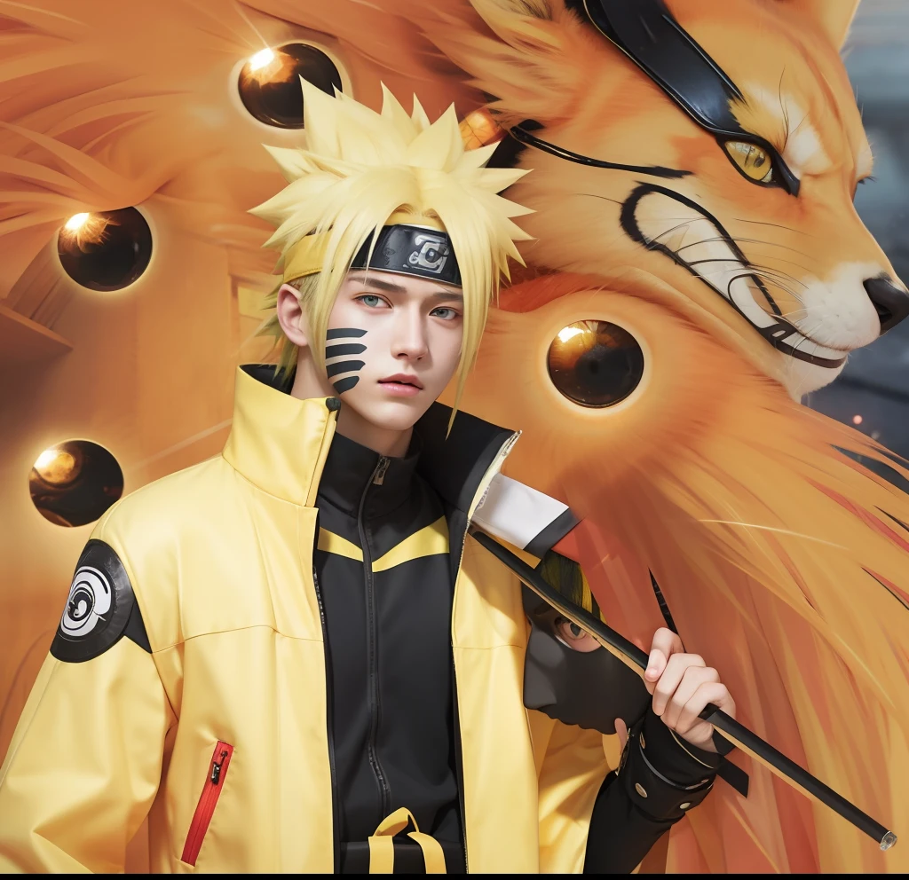 Anime cosplay of a man with a lion head and a sword - SeaArt AI