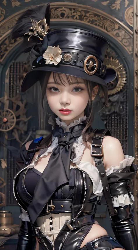 Lady of Alafed – steampunk costume and hat pose for photo, steampunk ...