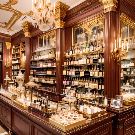 Victorian perfumer: Wild and amazing place, Elegant and elegant perfume shop, Convoluted, Step-by-step, Exquisite, In the style ...