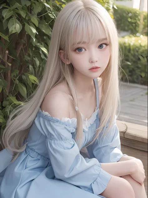 bright expression、photorealisim、top-quality、超A high resolution、a picture、Photo of an exquisitely beautiful Nordic-born girl、Extraordinary beautiful girl、Detailed cute and beautiful face、(pureerosface_v1:0.008)、Beautiful bangs、alice in the wonderland、sixtee...