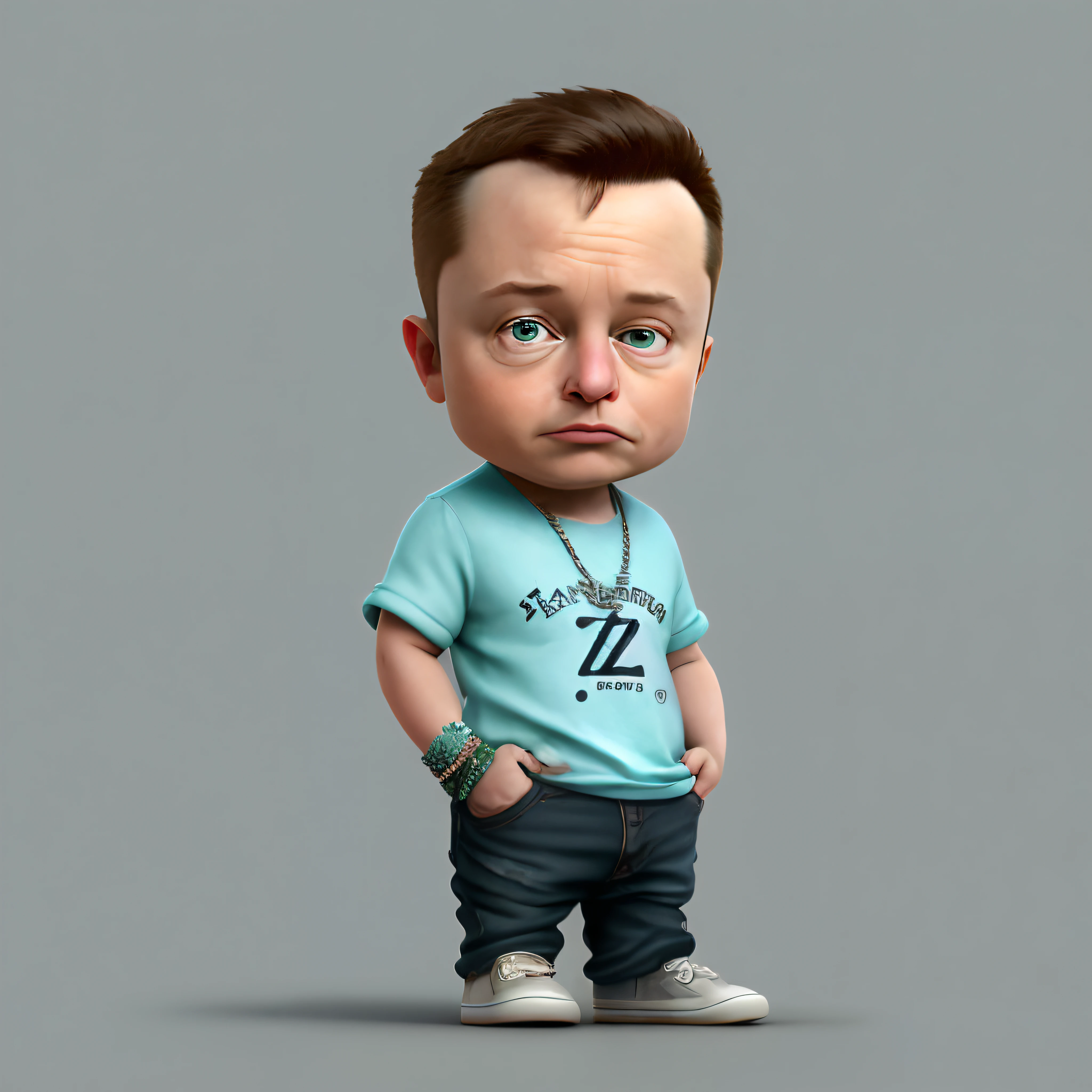 cbzbb, elon musk,charachter,cute, little, beautiful, Devian Art, Trending Artstation, Digital Art, Detailed, Cute, Realistic, Humanoid, Character, Tiny,Cinematic Sho,Cinematic Lights,Elon Musk, выглядит счастливым