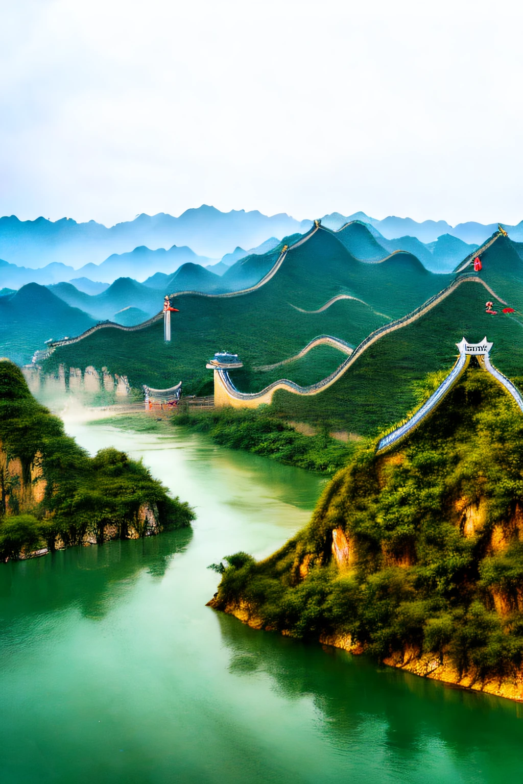 Yangtze River，Gelber Fluss，die grosse Mauer，Palast-Museum