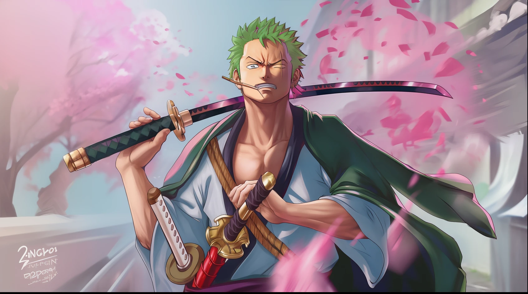 angry face,roronoa Zoro, realistic photo,