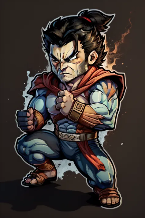 "Imagine um mundo onde os universos de Street Fighter e Marvel se colidem. In the midst of this epic encounter, A new hero emerges, a unique merger between Ryu and Wolverine. This new character possesses Ryu's extraordinary fighting skills and discipline, ...