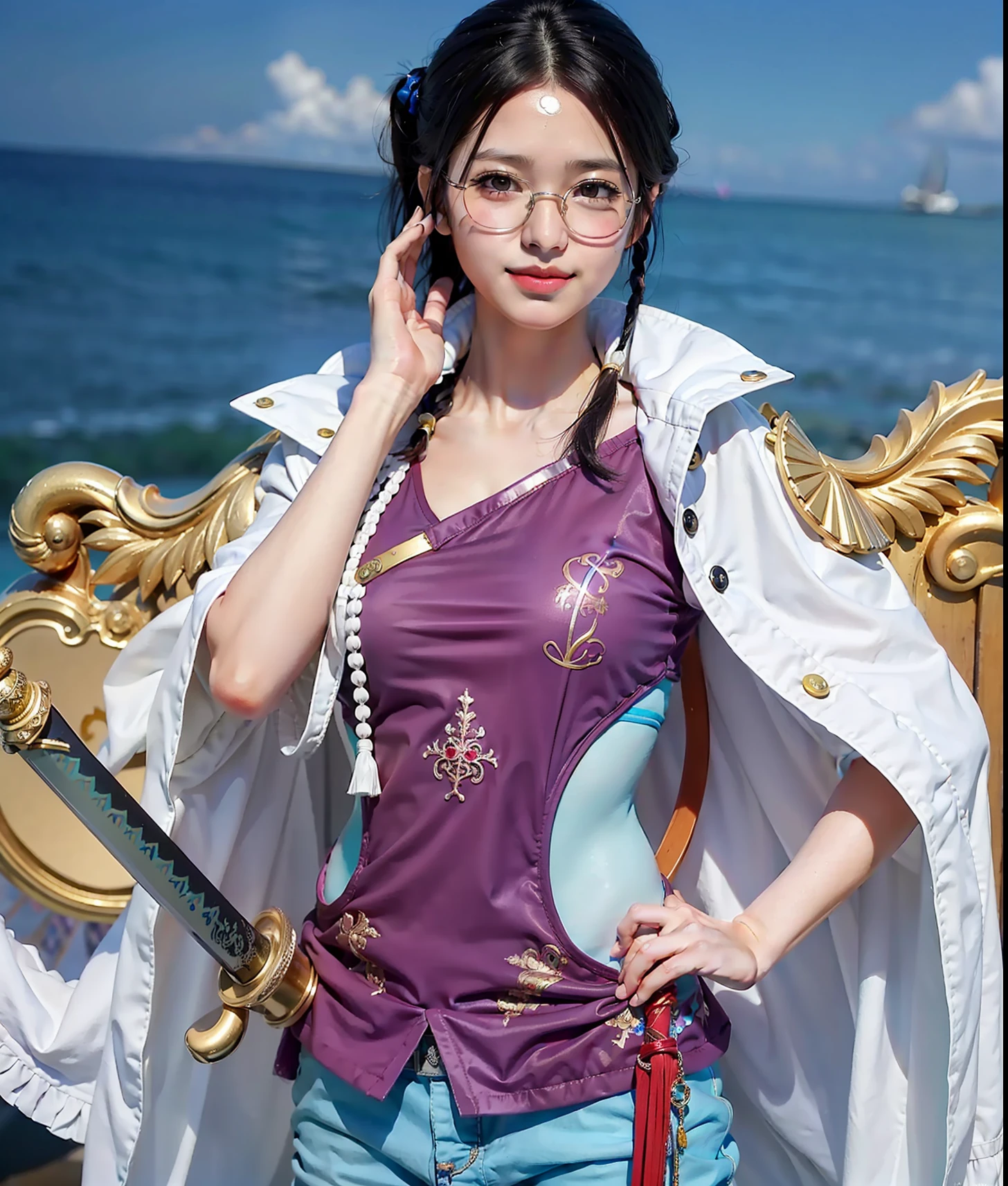 tashigi one piece 1 very beatiful cute girl smile beatiful