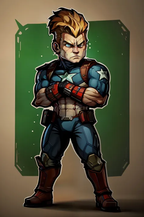 Fusion of Guile and Captain America