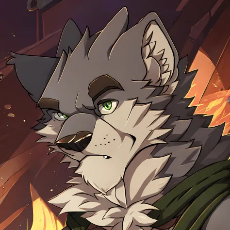 Ranok profile picture looking at the viewer very serious and with a lot of hatred in his eyes