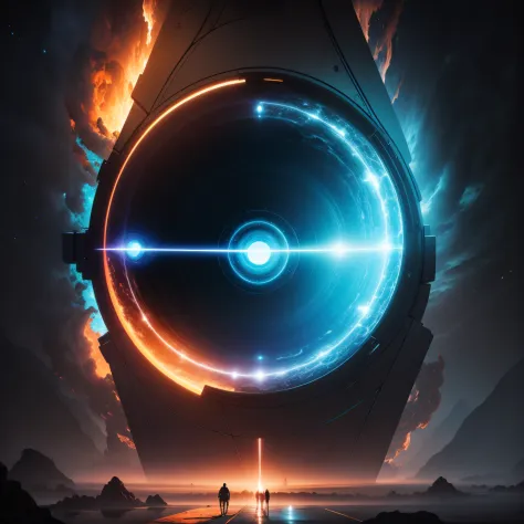 A 4K abstract portal, with a mesmerizing, yet realistic, design and a captivating atmosphere.