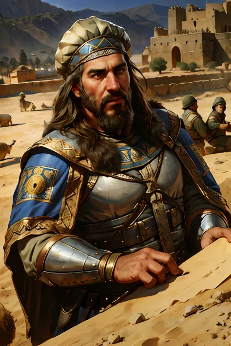 Army of medieval moroccan men hyper realistic super detailed