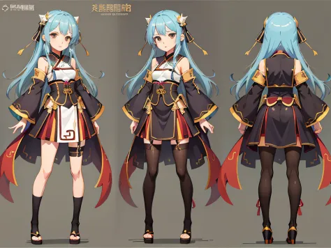 An anime character of a woman wearing Hanfu ancient Chinese costume，Wear long, fluent clothes，pretty anime character design，anime visual of a cute girl，Kantai collection style，Anime moe art style，small curvaceous loli，Chen Jiru，small loli girl，Anime charac...
