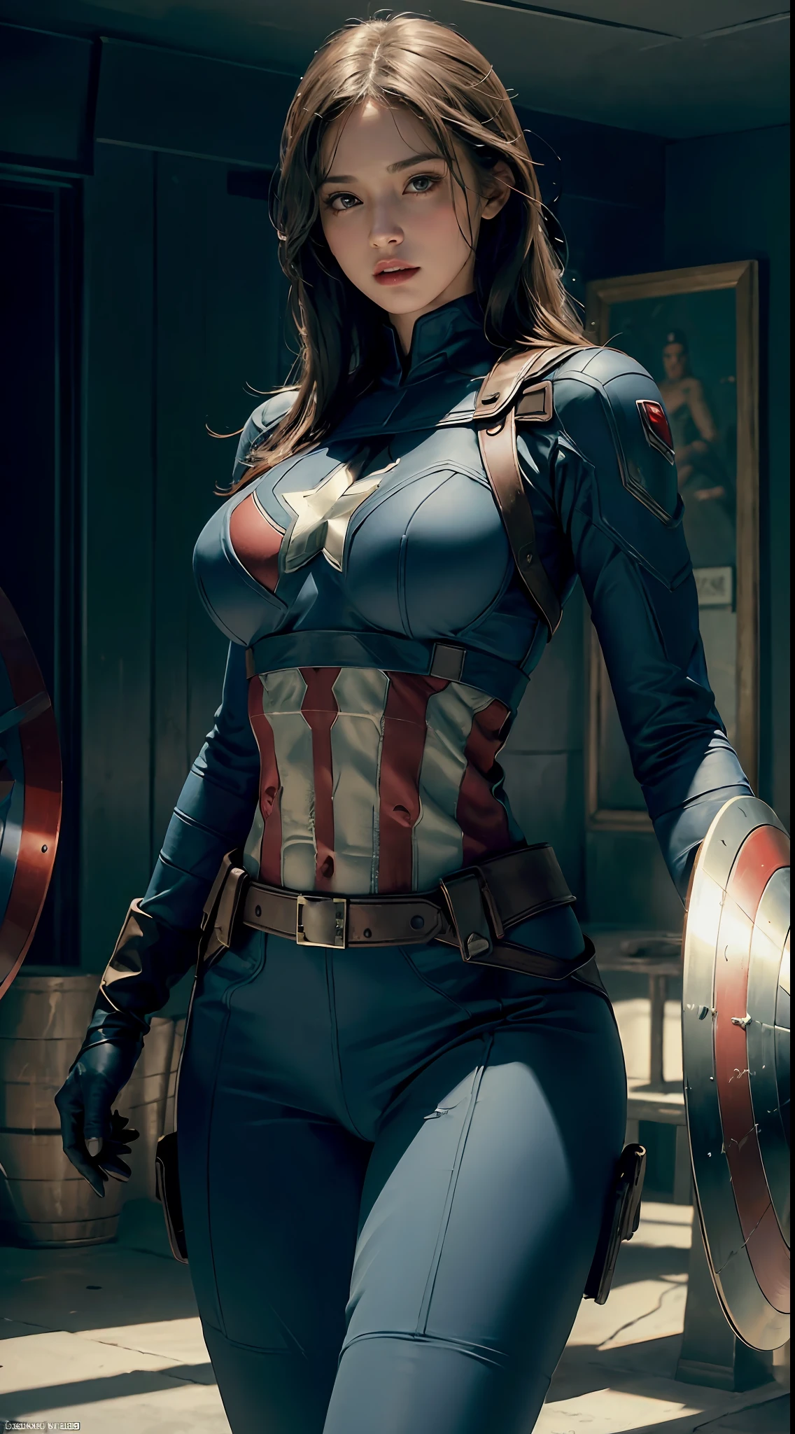 Female Captain America Cosplay Porn - Captain america the first avenge - SeaArt AI