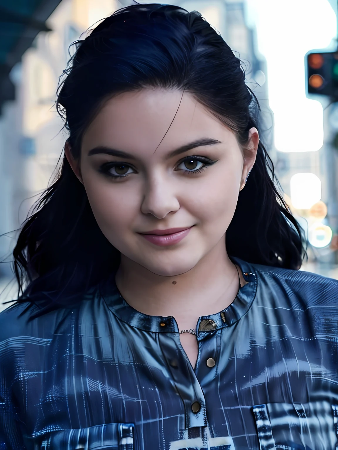 Foto von Ariel Winter, Meisterwerk, trägt Jeans und T-Shirt, beste Qualität, höchste Qualität, Filmische Beleuchtung, (volumetrische Beleuchtung), konzentriert, 8k Hintergrundbild, 4K Hintergrundbild, extrem detailliert, ultra-realistisch, fotorealistisch, scharfer Fokus, (HDR:1.2), (Hoher Kontrast), Foto, detailliert und kompliziert, Instagram, Porträt, sehr detailliert, scharfer Fokus, Filmische Beleuchtung, Stil-Prinzessin,