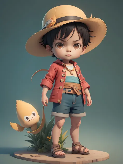 cute 3d render, cute detailed digital art, male explorer mini cute boy, cute digital painting, stylized 3d render, cute digital ...