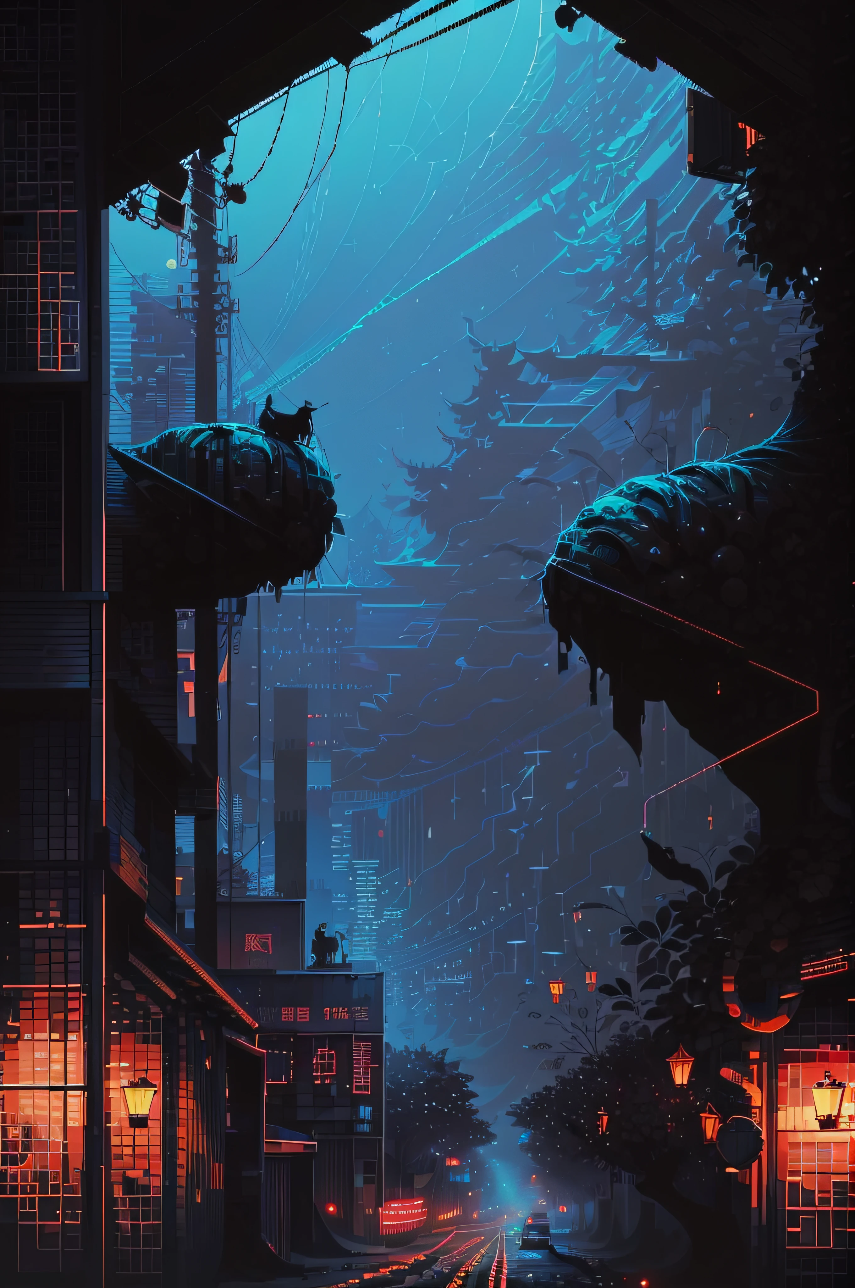 (efeito bokeh), (dinamic angle), ((obra-prima)), (streets of tokyo), (zebracross), (chuva), (noite), cidade vazia, escuro, (neon), pixelart, ((pixelado)), cyberpunk, (retro)