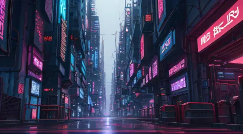 Picture of a cyberpunk city landscape, a cyberpunk city landscape environment, anime style, professional art, perfect composition, 8k, beautiful, intricate, details