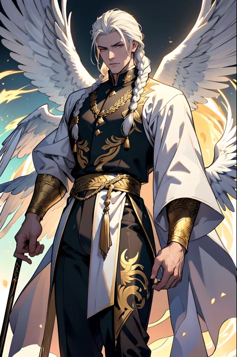 Caius is a handsome male, stands at 7ft tall. He has an athletic body structure. He wears royal attire thats silver and gold. He...