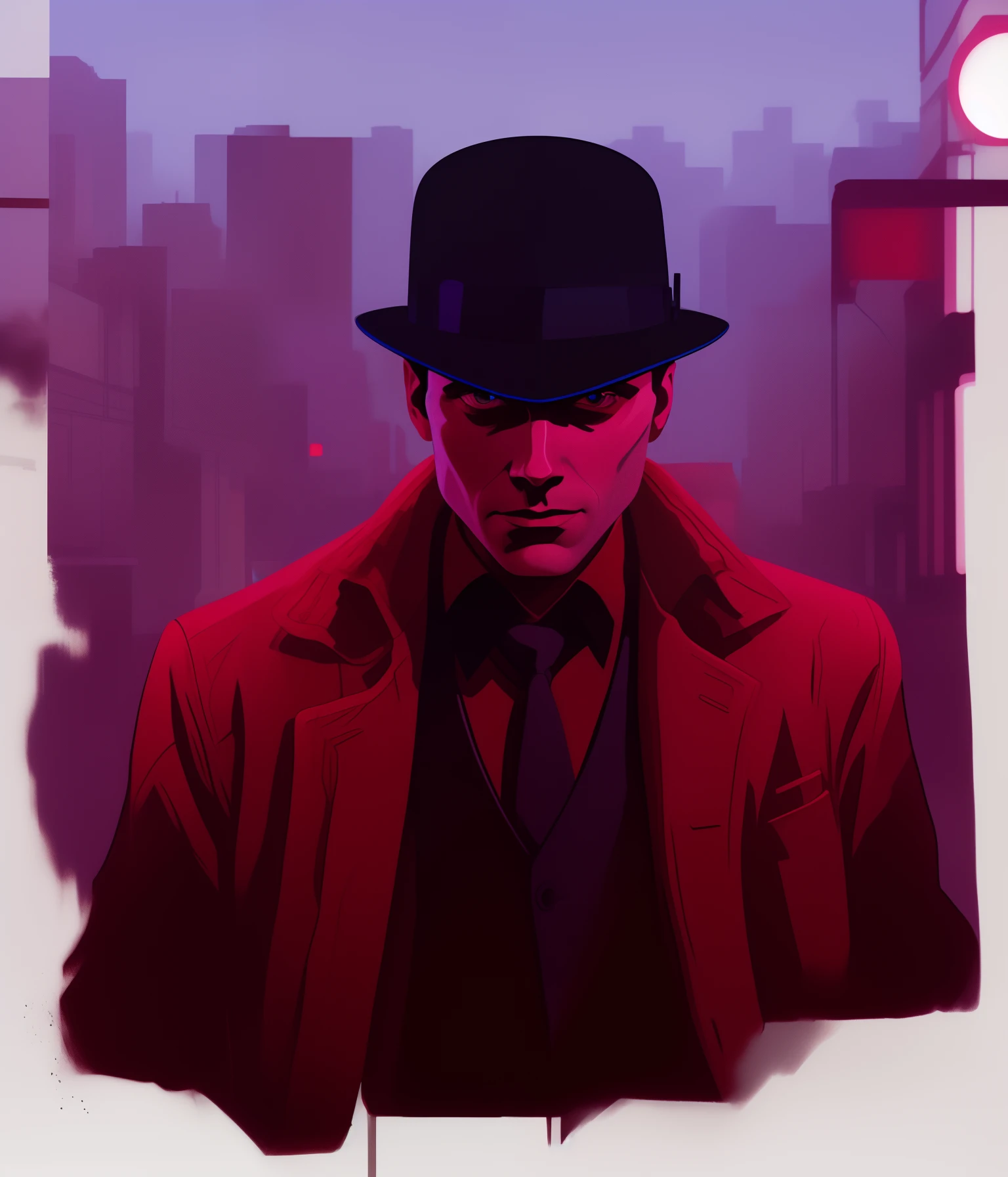 solo mid shot portrait photo of a noir detective
fantasy background
by Tomer Hanuka and Vincent Di Fate ultra realistic highly detailed intricate photorealistic analog style photograph, cinematic lighting