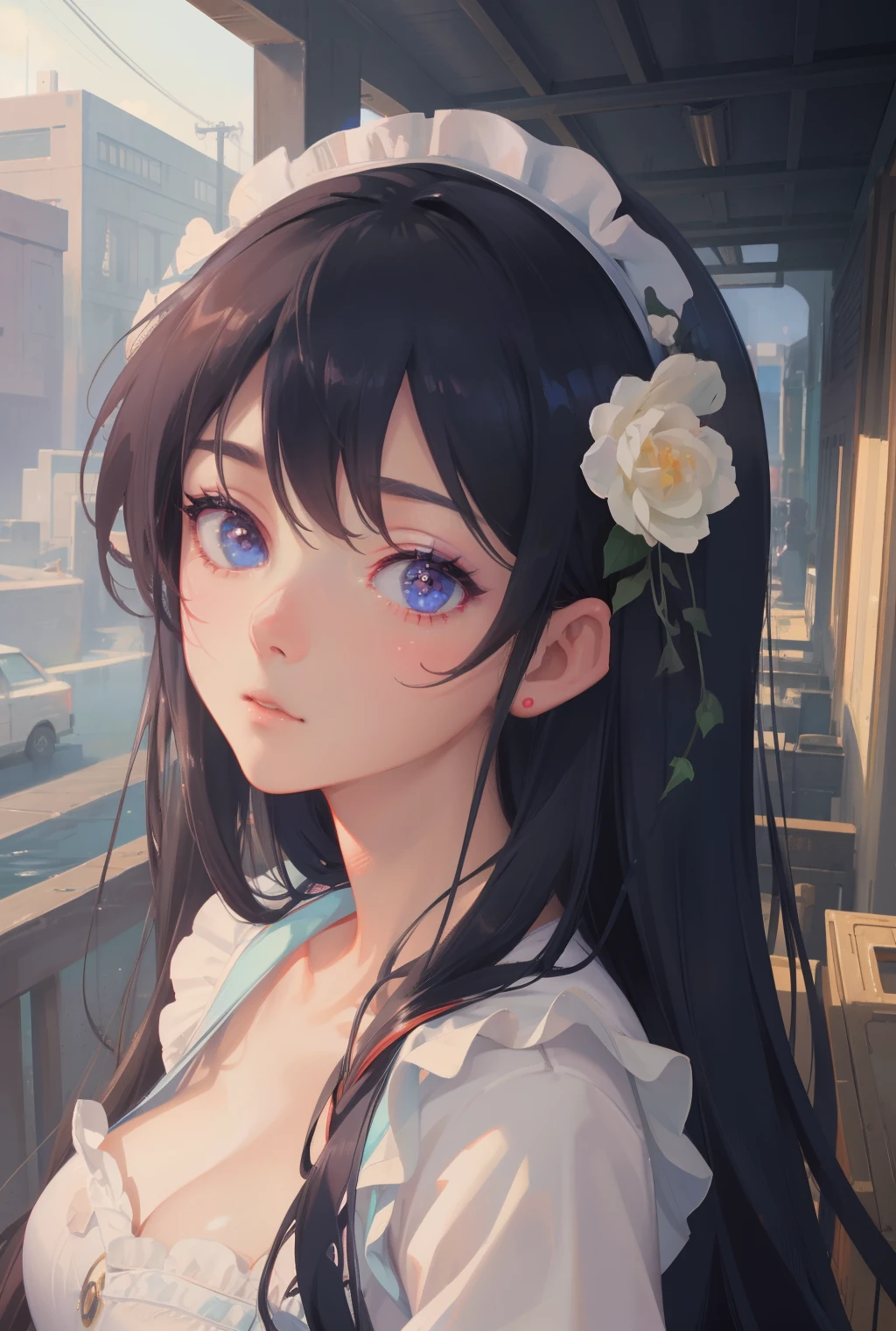 dreamy, (masterpiece), best quality, 1girl, amazing, beautiful detailed eyes, fine details, depth of field, extremely detailed CG,