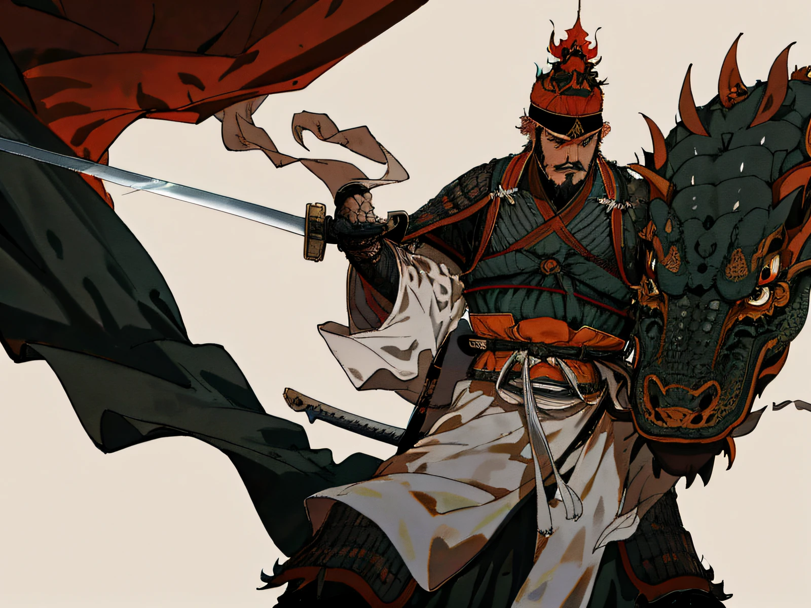 8 men:1.5), Cowboy shot, (holdingsword:1.3), (sword:1.3), (Fighting stance:1.3), Armor, Hanfu,, detailed black hair, Wearing a mask，Mysterious organization， Detailed black eyes, Armoured headband, Armored dress, armored gloves, gorget, flame of war, Detailed background, Depth of field, Outdoors, Wearing a mask，Black robe, (Oriental dragon pattern:1.1), Shiny skin, ,