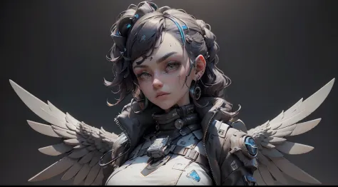 ((best quality)), ((masterpiece)), (highly detailed:1.3), 3d, beautiful cyberpunk women with thick voluminous hair, nijiloraeagl...