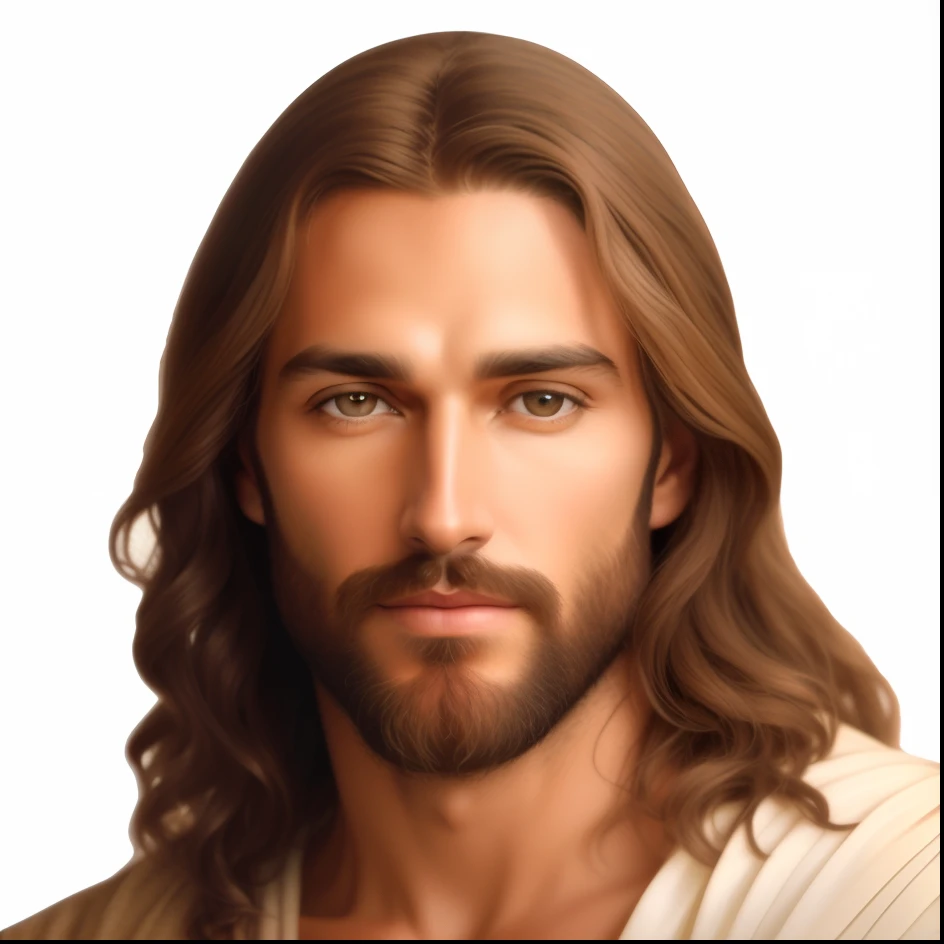 jesus face png fundo transparente, rosto de jesus, jesus Cristo, Retrato de jesus Cristo, jesus, jesus of nazareth, jesus GigaChad, Vestido como jesus Cristo, greg olsen, the face of god, handsome stunning realistic, Young God Almighty, the lord and savior, adam, beautiful man, Christian art, nicodemus, Chad, christian saint, Create a very similar image but with significant difference with another facial expression