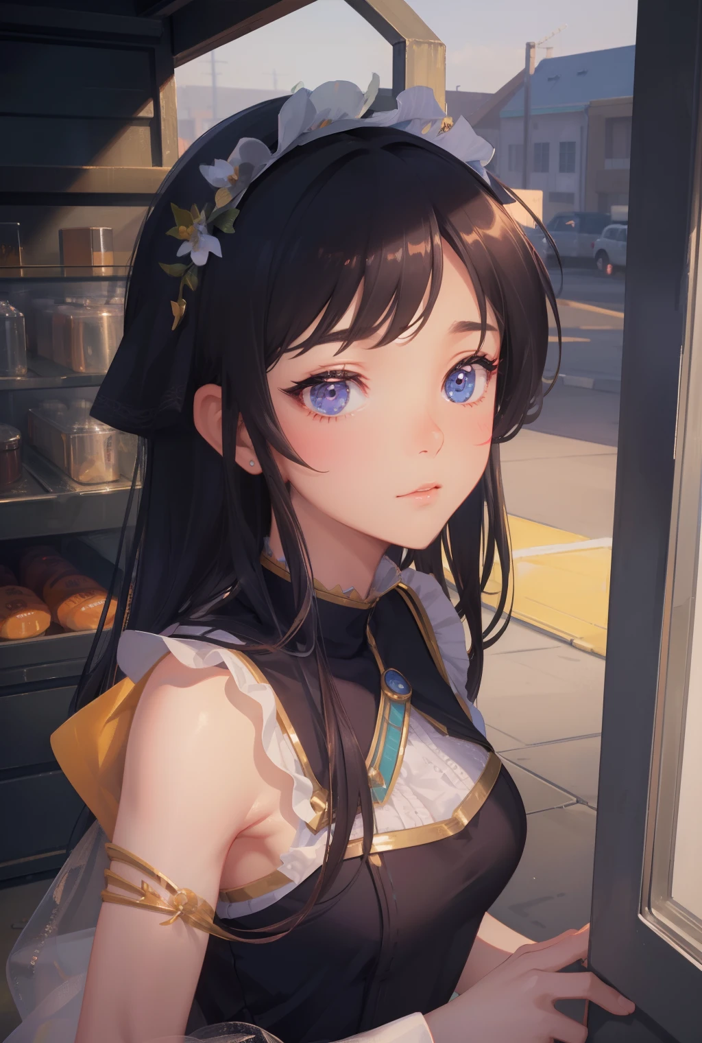 dreamy, (masterpiece), best quality, 1girl, amazing, beautiful detailed eyes, fine details, depth of field, extremely detailed CG,