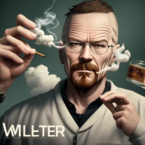 Walter white smoking weed