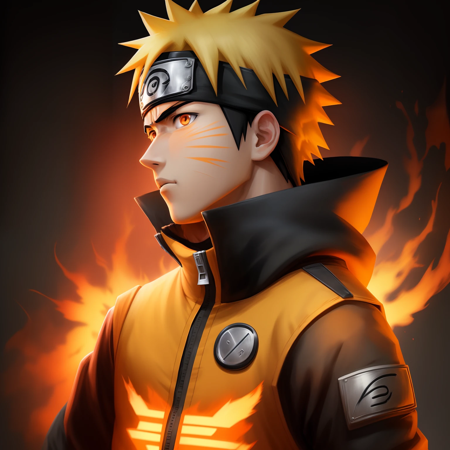 Photo de profil d'anime lumineuse du personnage Naruto de l'anime  Naruto - SeaArt AI