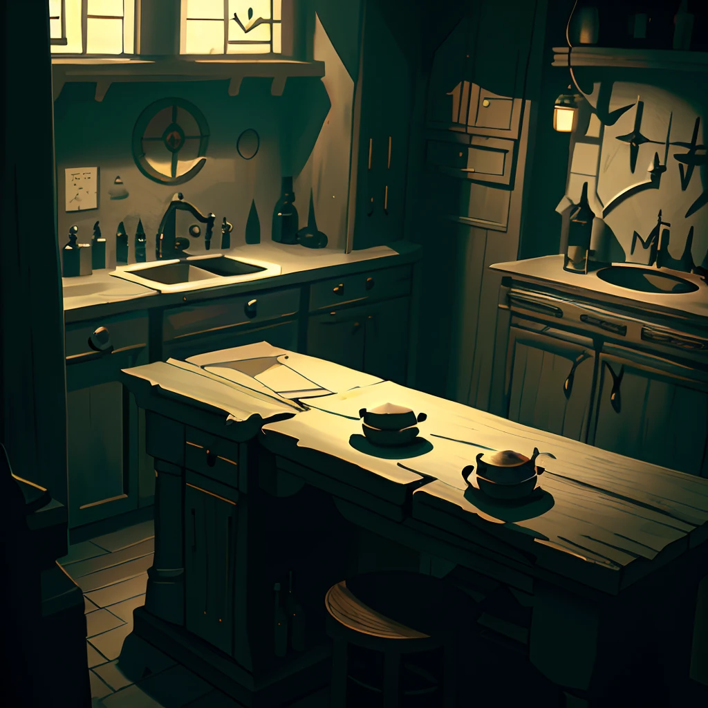 High quality and ultra-detailed CG artwork from the Fullmetal Alchemist's Lab，Display a collection of magic potions，Includes a bottle of resistance potion with cork，The background is ominous。