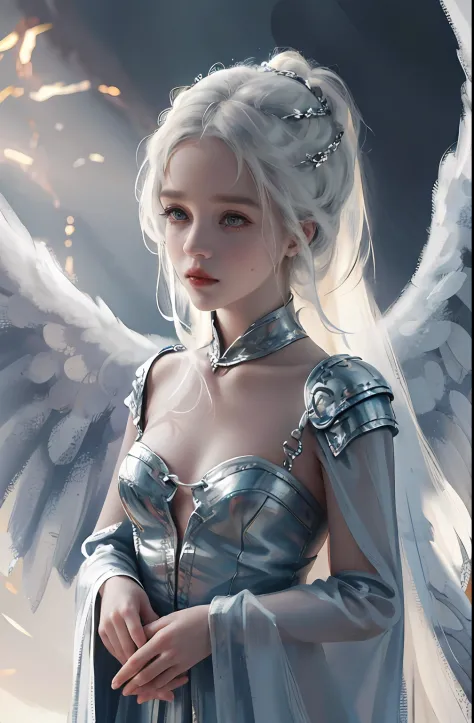 Game of Thrones heroine，Daenerys Targaryen，（tmasterpiece：1.4），（best qualtiy：1.4），（Very cute angel girl，Super detailed face，gem-l...