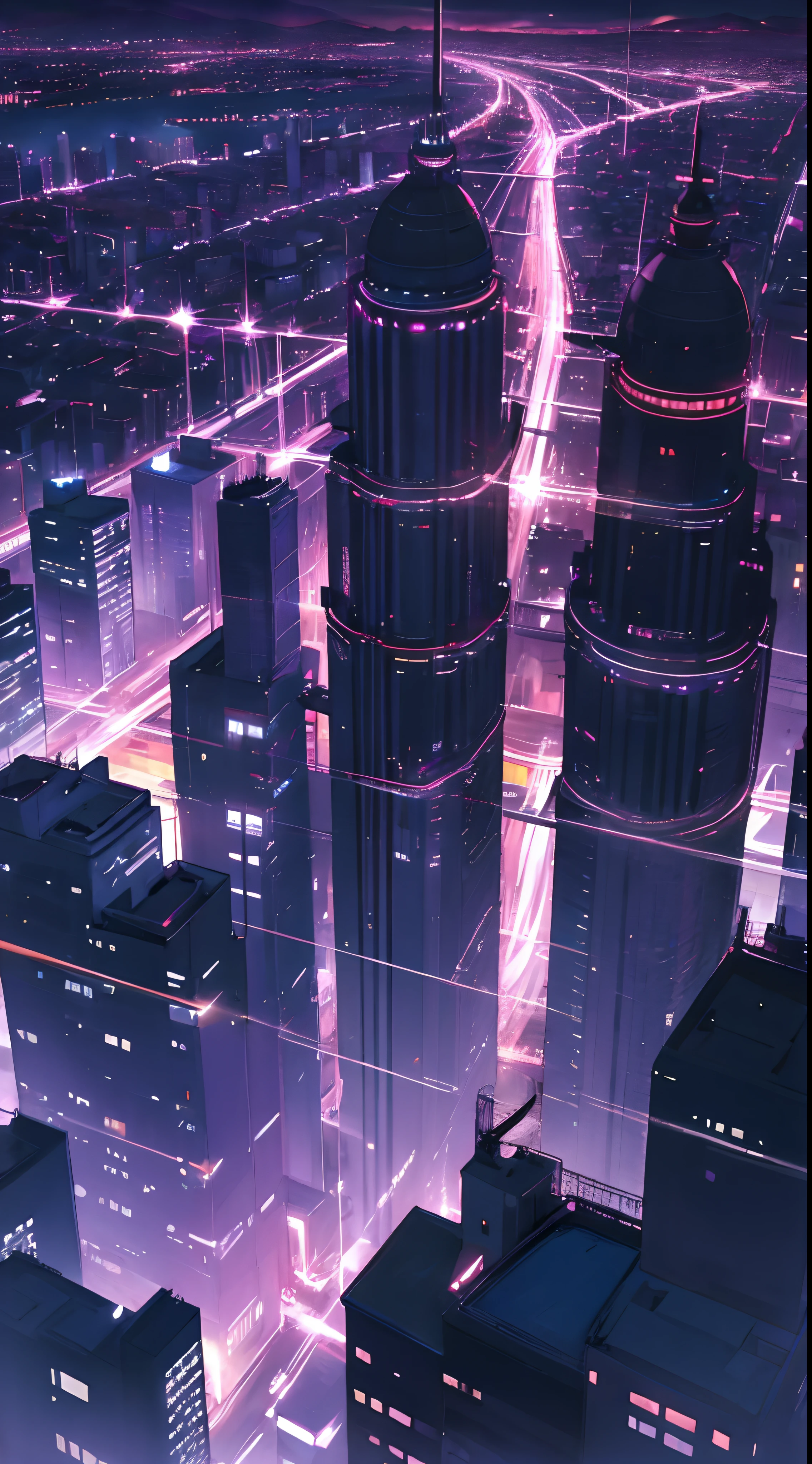 Cyberpunk, Ville, la nuit, beauté, beauté,