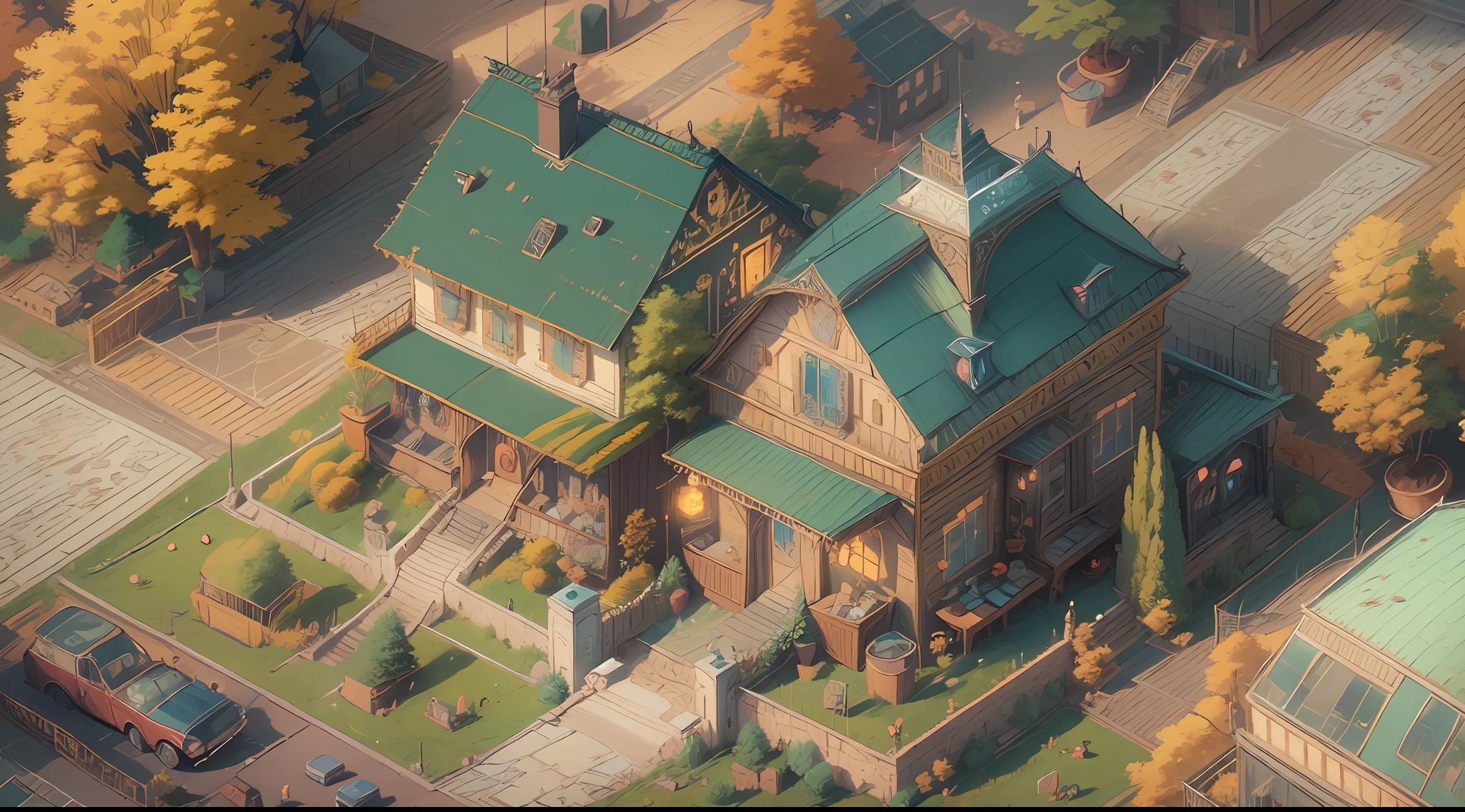 extremely detailed,(masterpiece, best quality:1.2)，(best illumination, an extremely delicate and beautiful),(masterpiece, best quality, ultra-detailed, best shadow), high contrast, hyper detail, dramatic light, intricate details, ultra-detailed, extremely detailed, depth of field, isometric house, little house