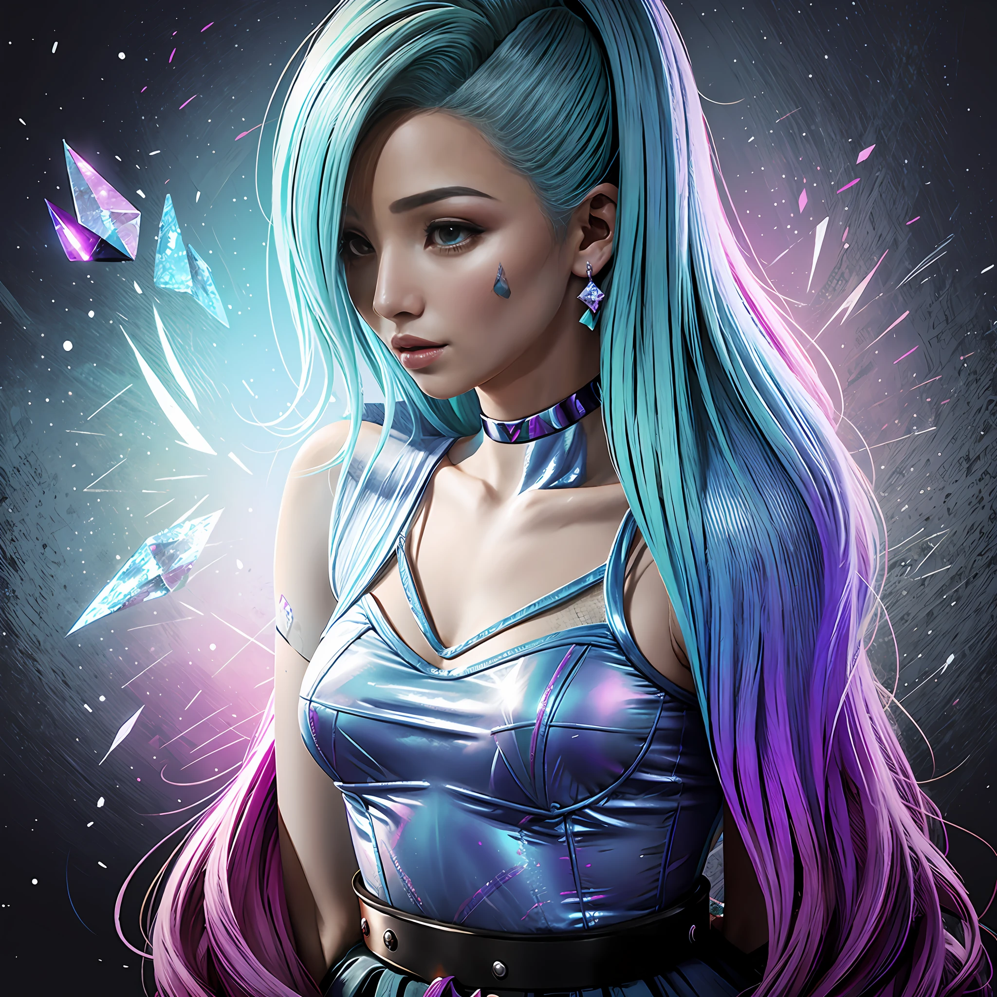 Serafina, League of Legends, Estilo Arte Digital,