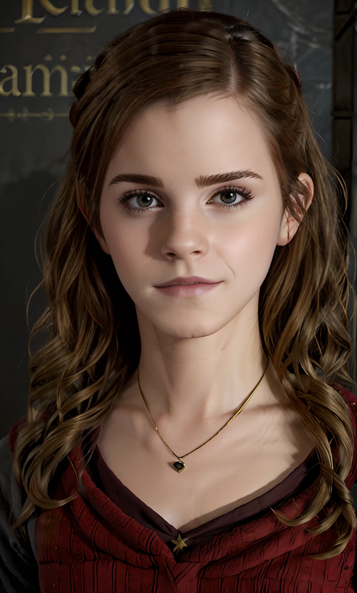 "(Erste Person, Emma Watson, ultra-realistisch, with Falten and frown lines, verkleidet als Hermine in Harry Potter, with Meisterwerk quality in Ultra-Detail, Kopfzeile 16k)" -> "(Erste Person:1.5, Emma Watson:1.5, ultra-realistisch:1.5, Falten:1.5, Mimikfalten:1.5, verkleidet als Hermine in Harry Potter, Meisterwerk, Ultra-Detail, Kopfzeile 16k)"