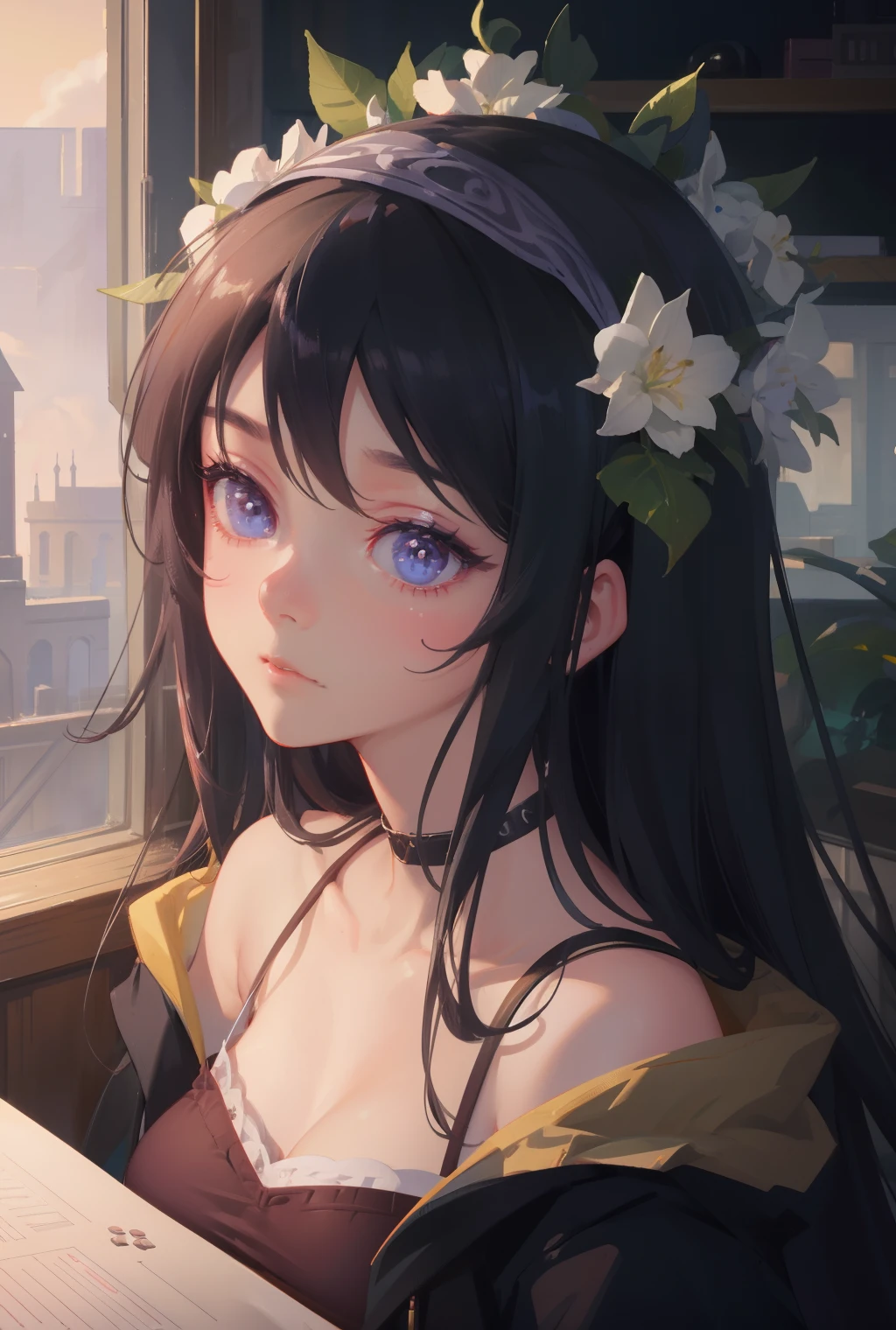 dreamy, (masterpiece), best quality, 1girl, amazing, beautiful detailed eyes, fine details, depth of field, extremely detailed CG,