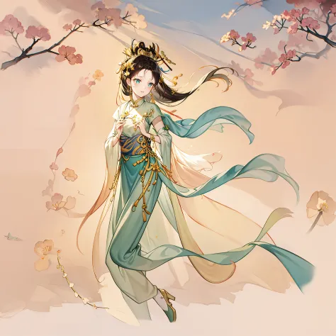 Dunhuang Flying Sky，Beautiful girl
