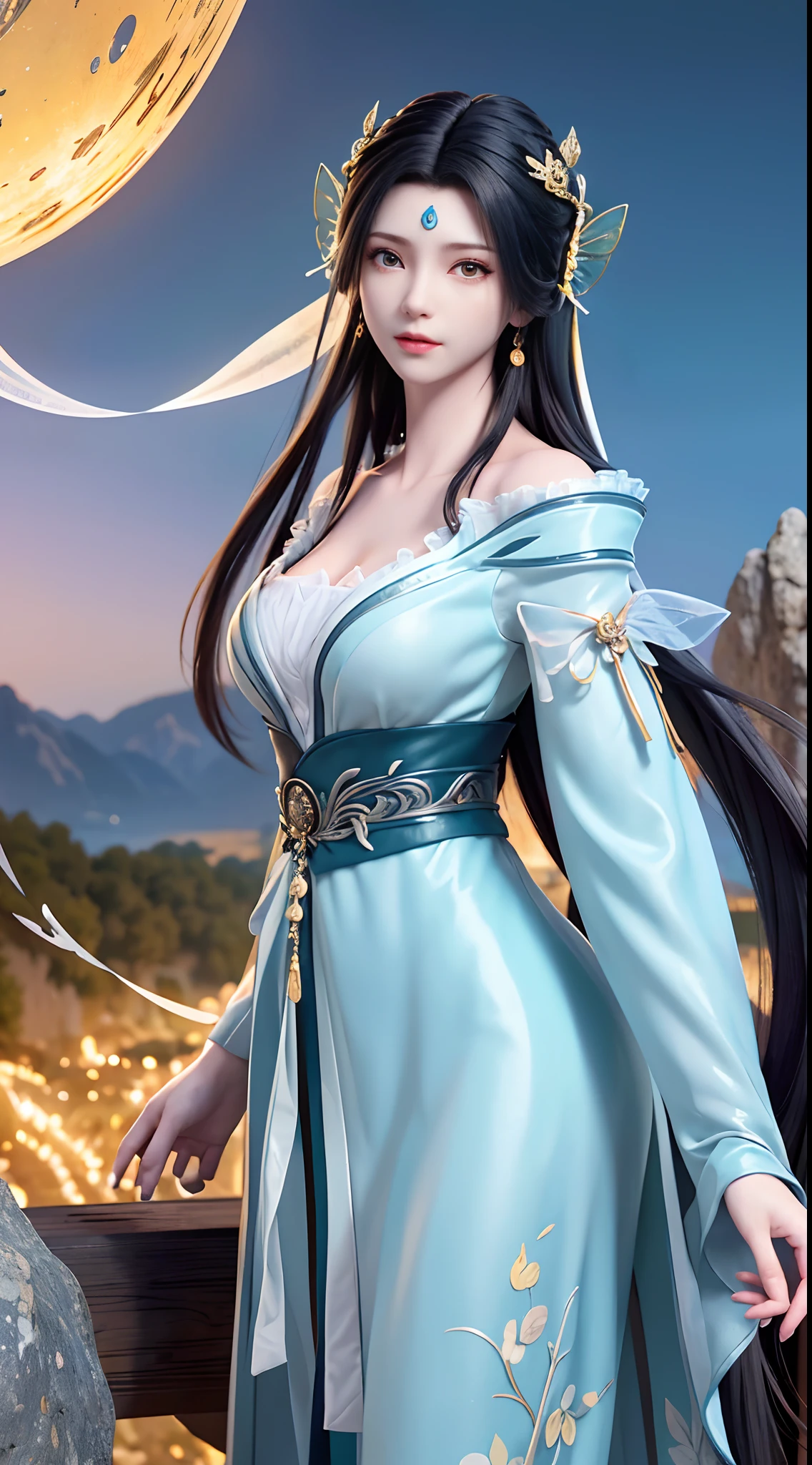 (8k, RAW photo:1.2), best quality, ultra high res,dramatic angle,(fluttered detailed color splashs), (illustration),(((1 girl))),(long hair),(rain:0.9), (head gear:1.4),There is an ancient palace beside the girl,比基尼,Harnes,(focal point),colored ink drawing,(Splash color),Splash color,(((colorful))),(sketching:0.8) , Masterpiece, best quality, beautiful painted, highly detailed,(denoising:0.6),[splash ink],((ink refraction)), (beautiful detailed sky),moon,highly,detaild,(masterpiece, best quality, extremely detailed） CG unity 8k wallpaper，tmasterpiece，Best quality at best，ultra - detailed），（Stone garlic），