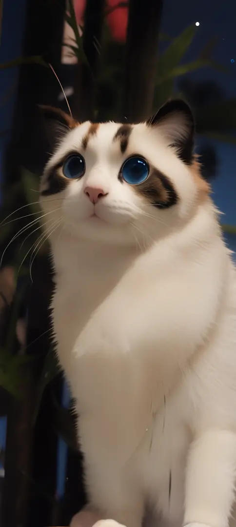 Cute puppet cat，eBlue eyes，