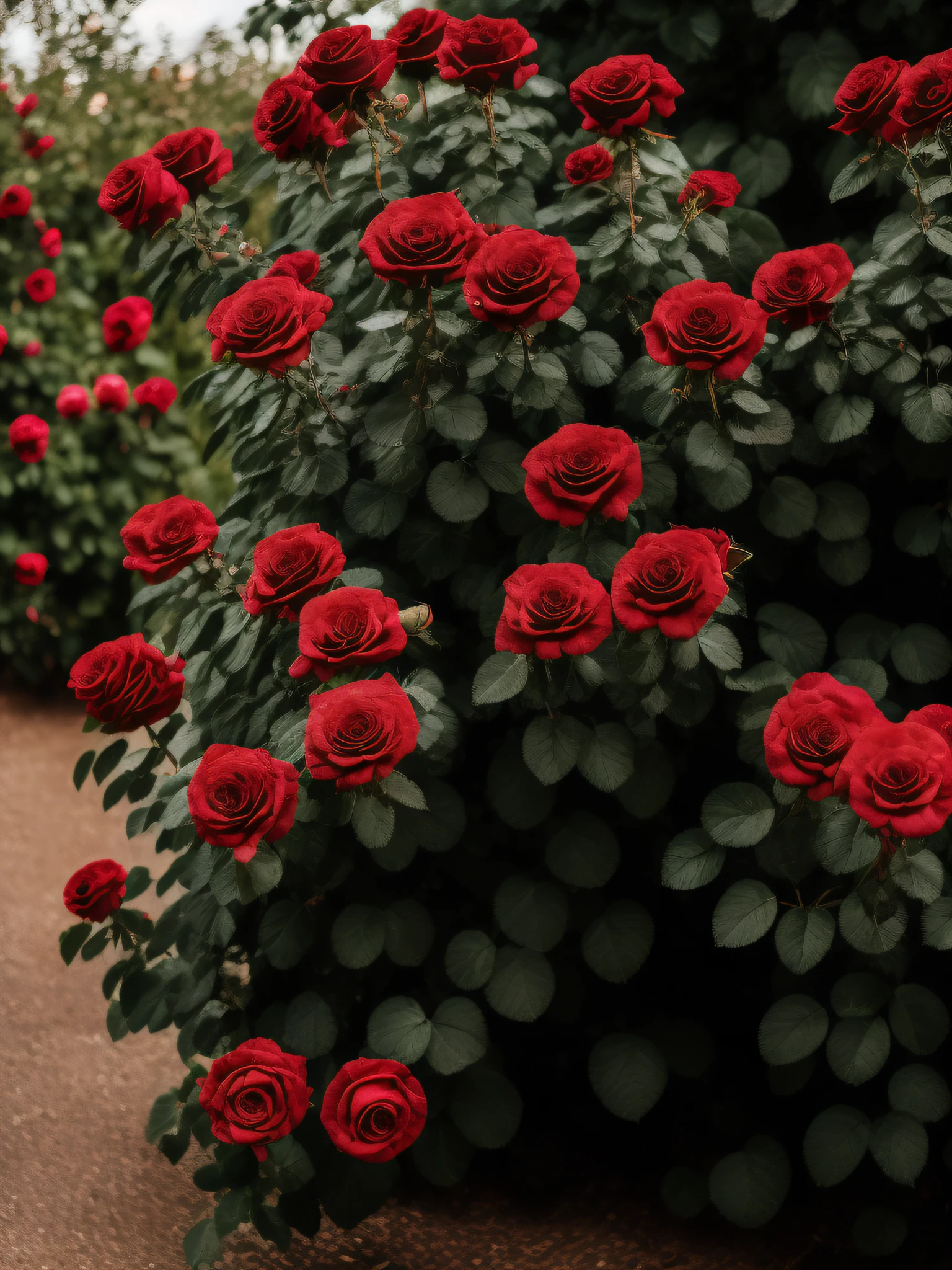 Rose bushes