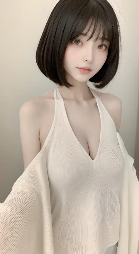 perfect figure beautiful woman：1.4，Layered Hair Style，Protruding cleavage：1.2，校服：1.5，Highly Detailed Face and Skin Textur，Narrow...