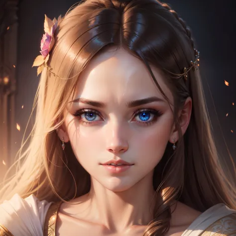 Mature princesse super detailed hyper realistic face portrait sexy face glowing eyes