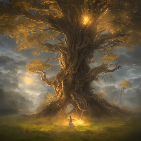 The Erdtree (Golden tree, Ōgonju) is a giant, golden tree that towers above the Lands Between. The Lands Between are blessed by the Elden Ring, which is the source of the Erdtree, that symbolizes its presence. It is the heart of the Golden Order. The bless...