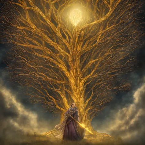 the erdtree (golden tree, ōgonju) is a giant, golden tree that towers above the lands between. the lands between are blessed by ...